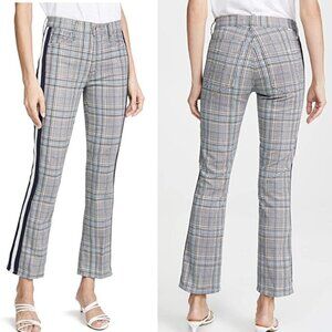 MOTHER the insider grey/blue side stripe stretch ankle pant sz 24 new with tag